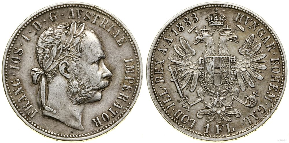 Austria, 1 floren, 1883