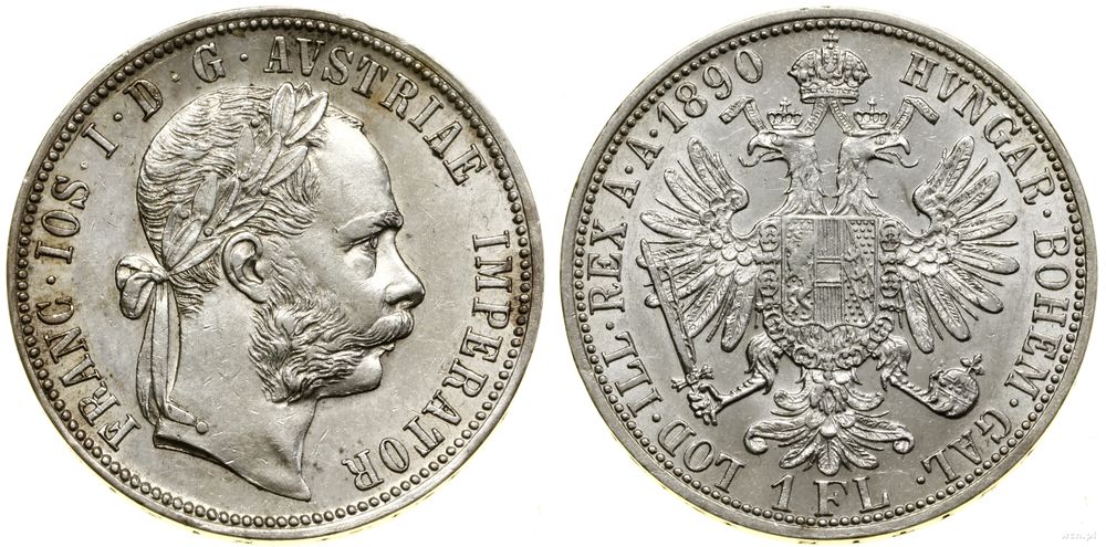 Austria, 1 floren, 1890