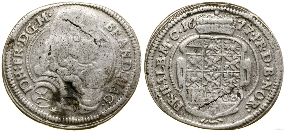 Niemcy, 1/6 talara, 1677