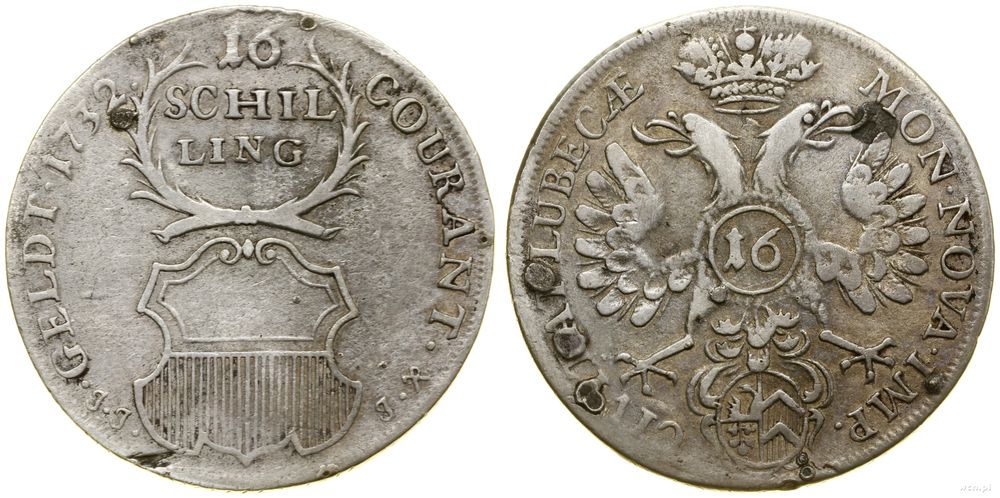 Niemcy, 16 szylingów, 1732
