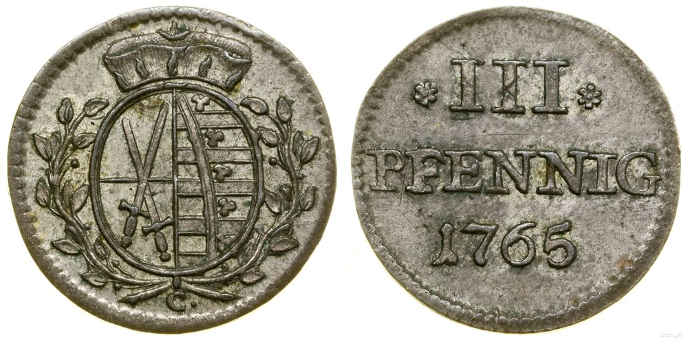 Niemcy, 3 fenigi, 1765