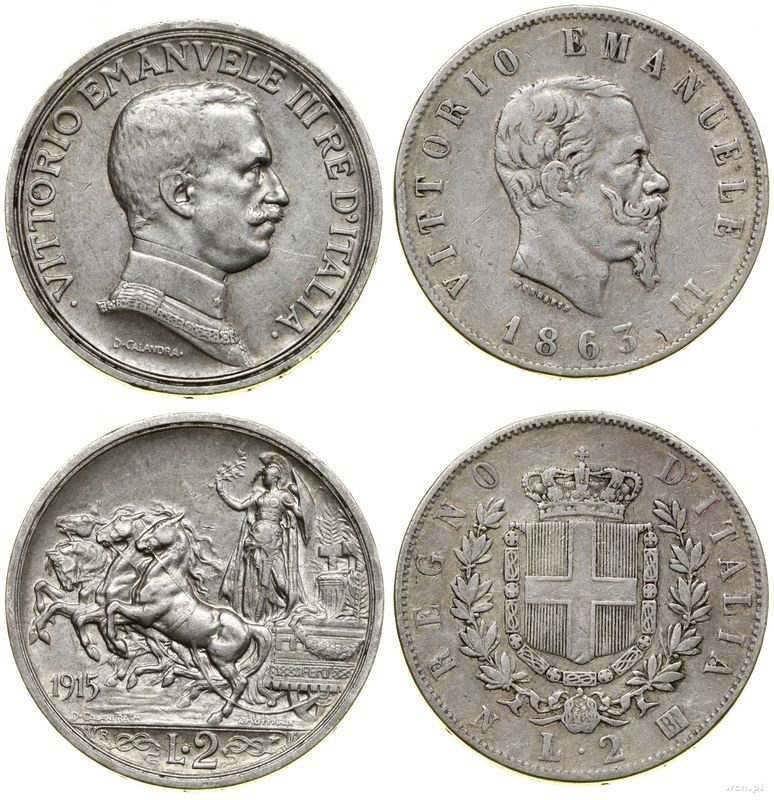 Włochy, zestaw 2 x 2 liry