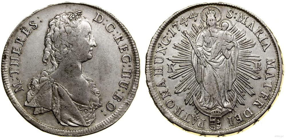 Węgry, talar, 1744 KB