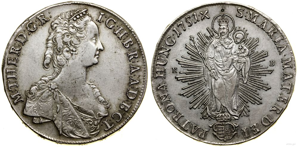 Węgry, talar, 1751 KB