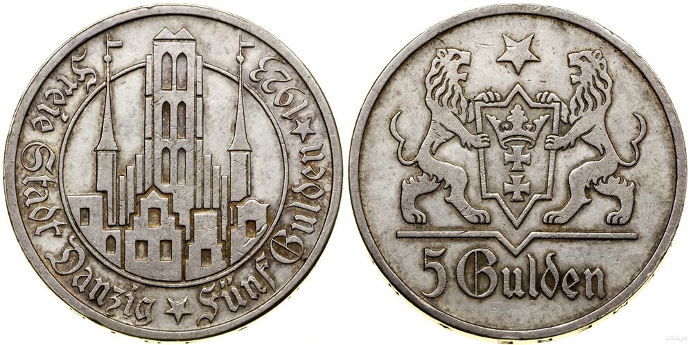 Polska, 5 guldenów, 1923
