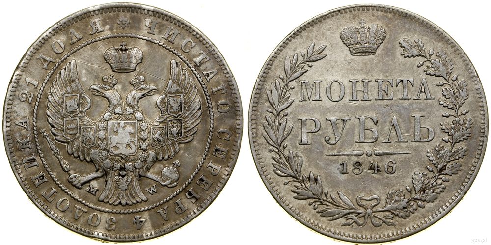 Polska, rubel, 1846 MW