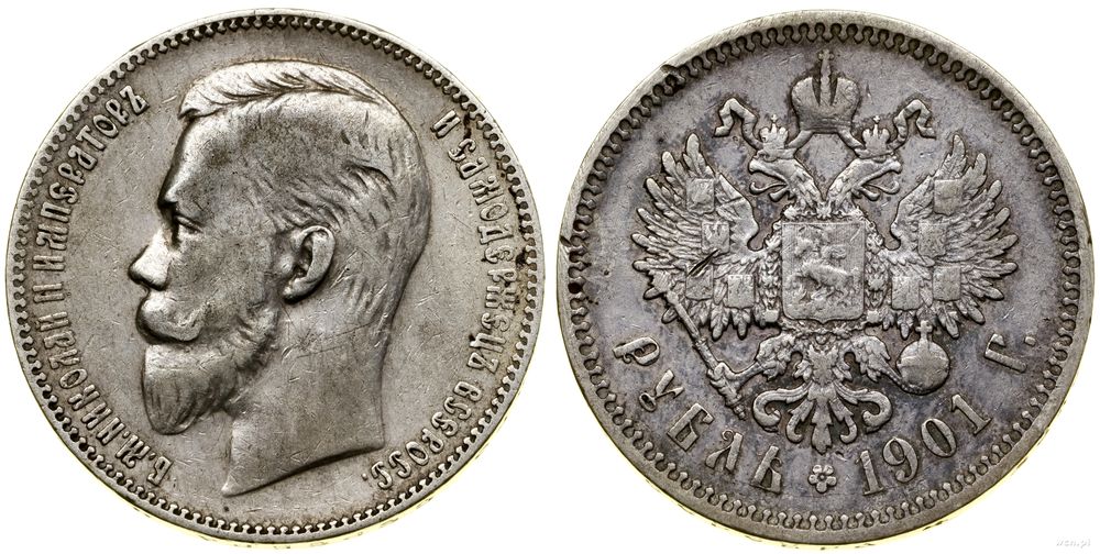 Rosja, rubel, 1901 (Ф•З)