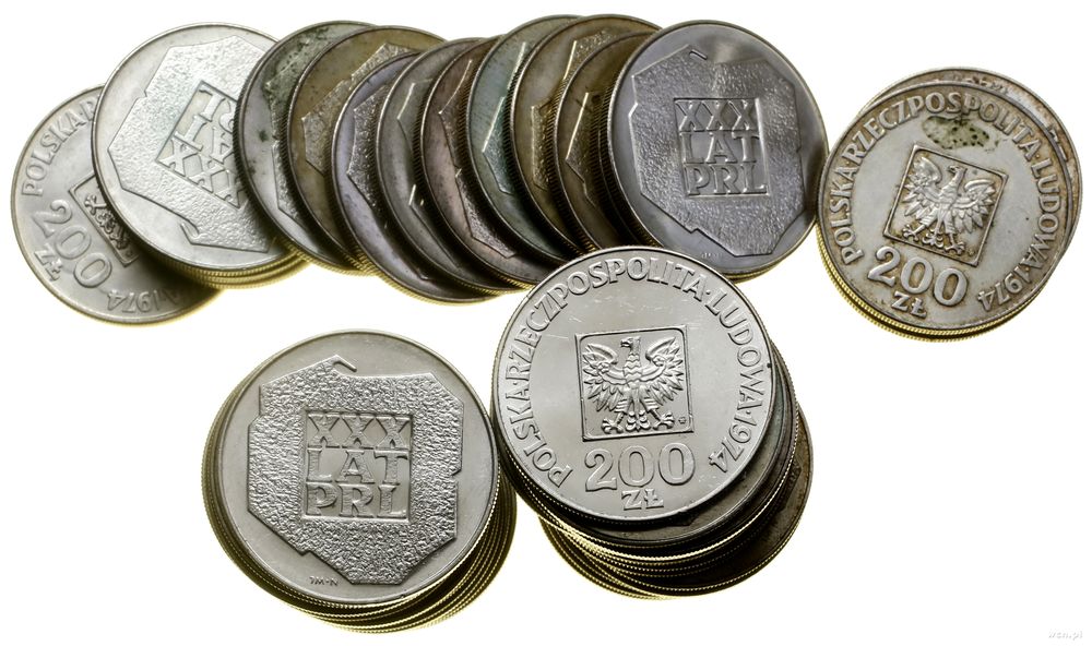 Polska, lot 50 x 200 złotych, 1974