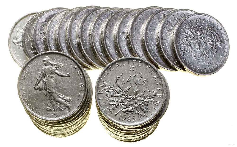 Francja, lot 50 x 5 franków, 1960–1966