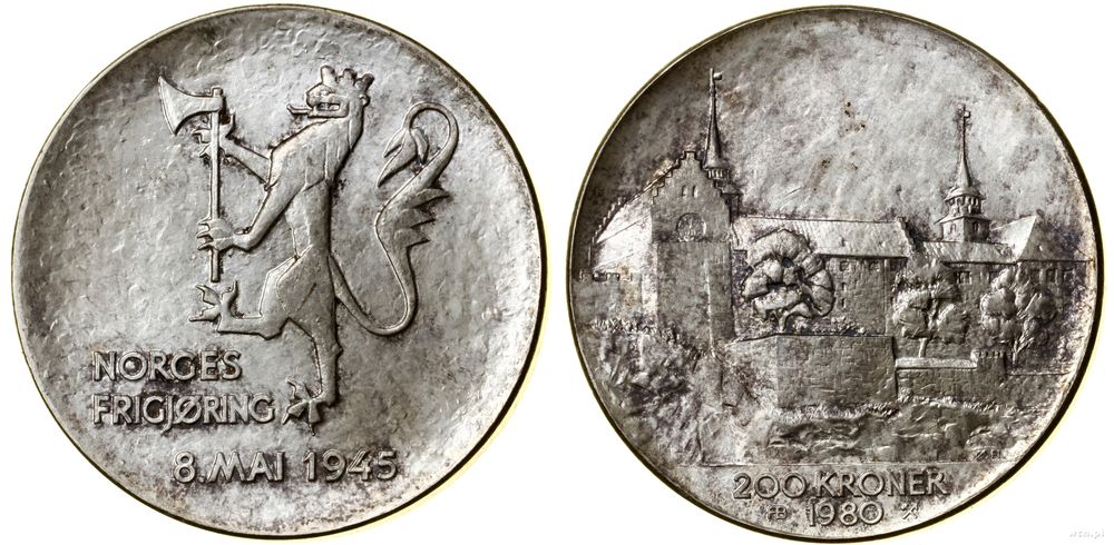 Norwegia, 200 koron, 1980
