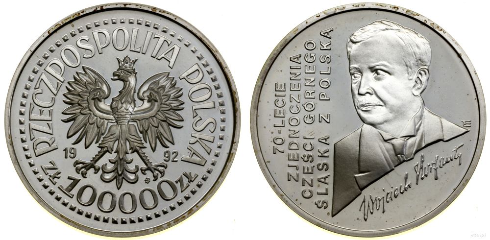 Polska, 100.000 złotych, 1992