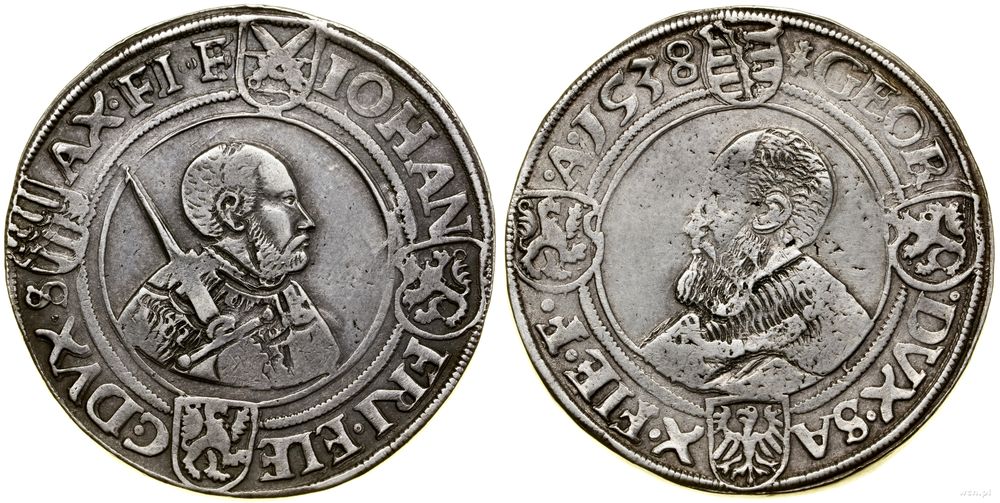 Niemcy, talar (Guldengroschen), 1538