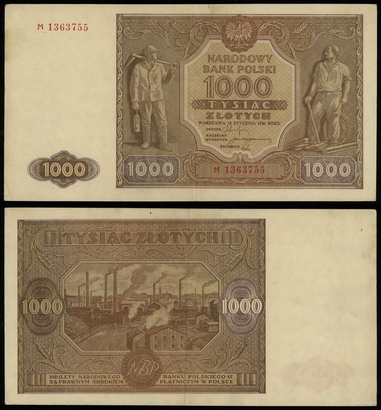 Polska, 1.000 złotych, 15.01.1946