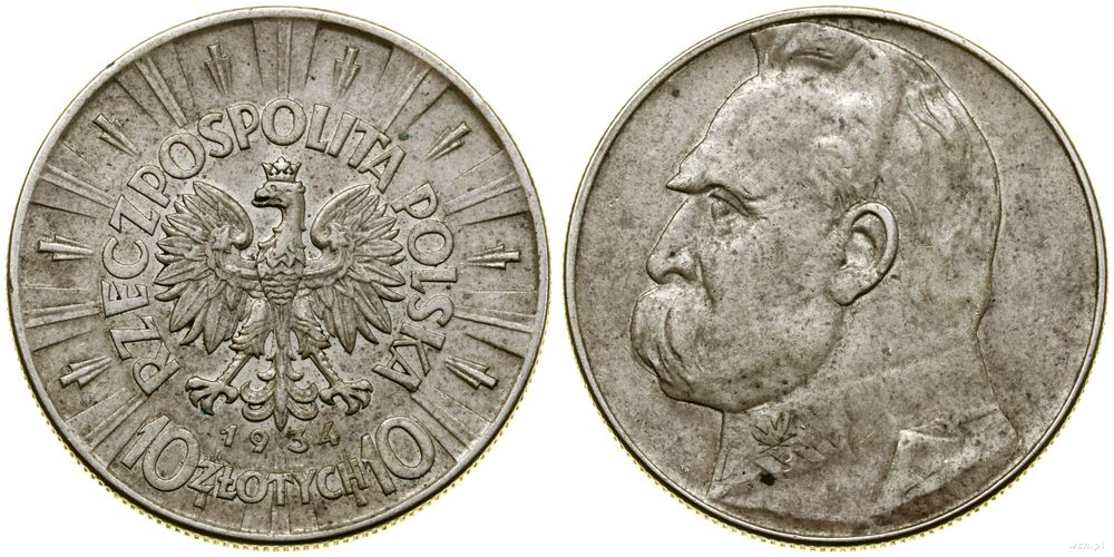 Polska, 10 złotych, 1934