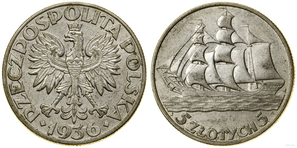 Polska, 5 złotych, 1936