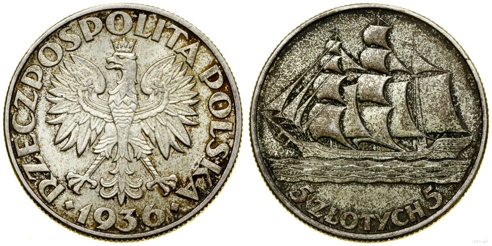 Polska, 5 złotych, 1936