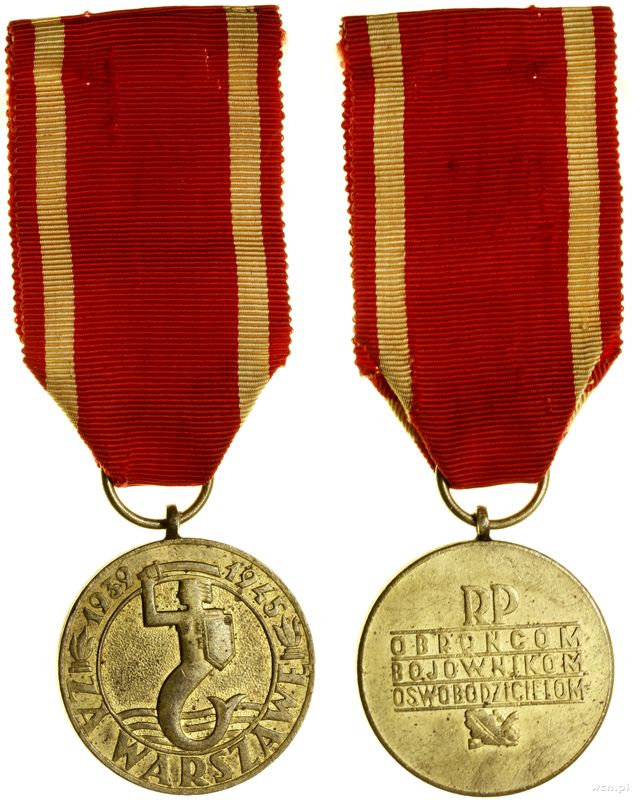 Polska, Medal Za Warszawę 1939–1945, 1947–1989