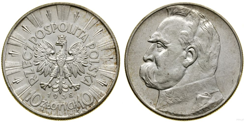 Polska, 10 złotych, 1938