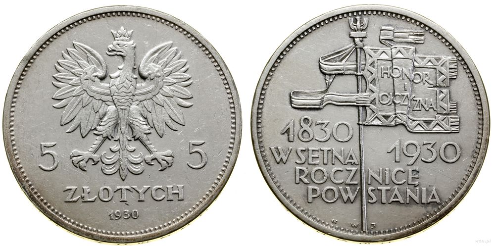 Polska, 5 złotych, 1930