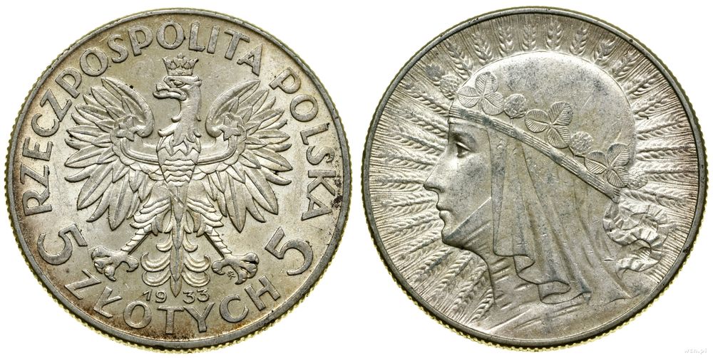 Polska, 5 złotych, 1933