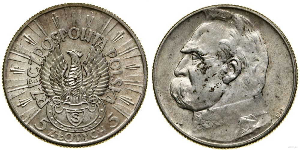 Polska, 5 złotych, 1934 S