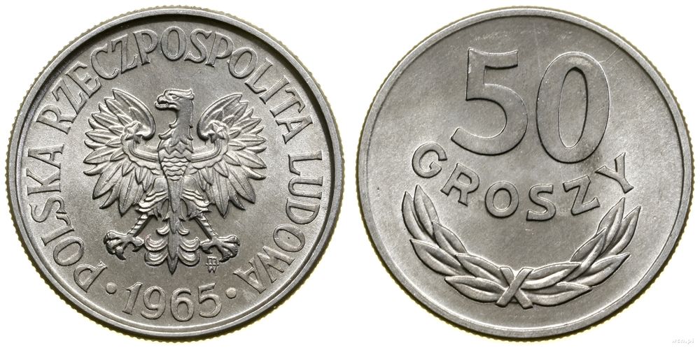 Polska, 50 groszy, 1965