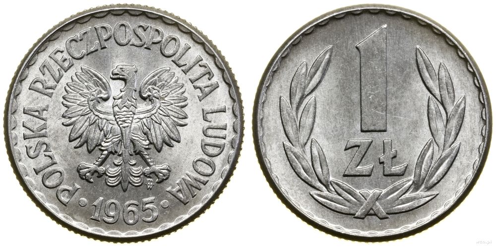 Polska, 1 złoty, 1965