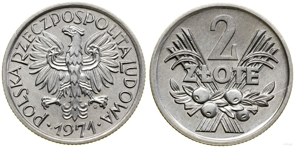 Polska, 2 złote, 1971
