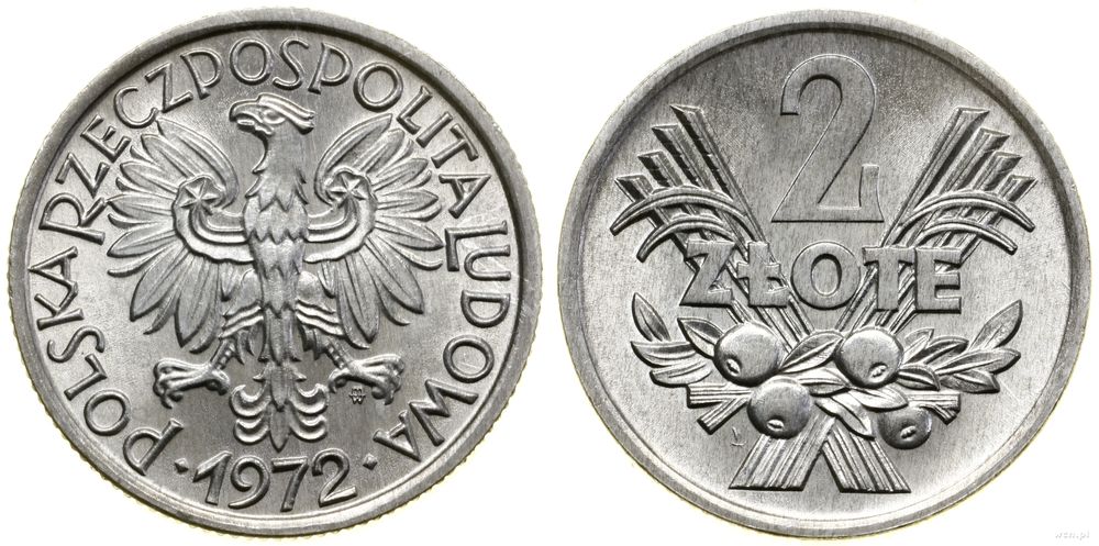 Polska, 2 złote, 1972