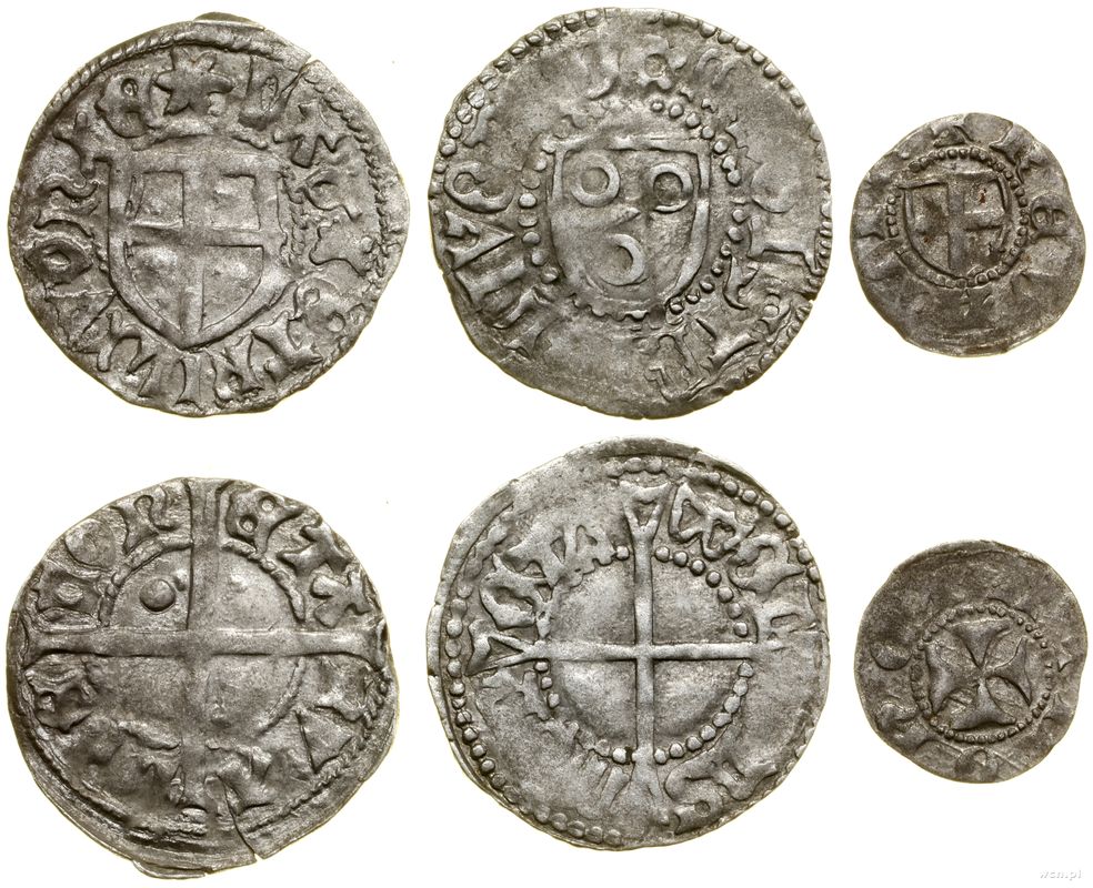 Zakon Kawalerów Mieczowych, zestaw 3 monet