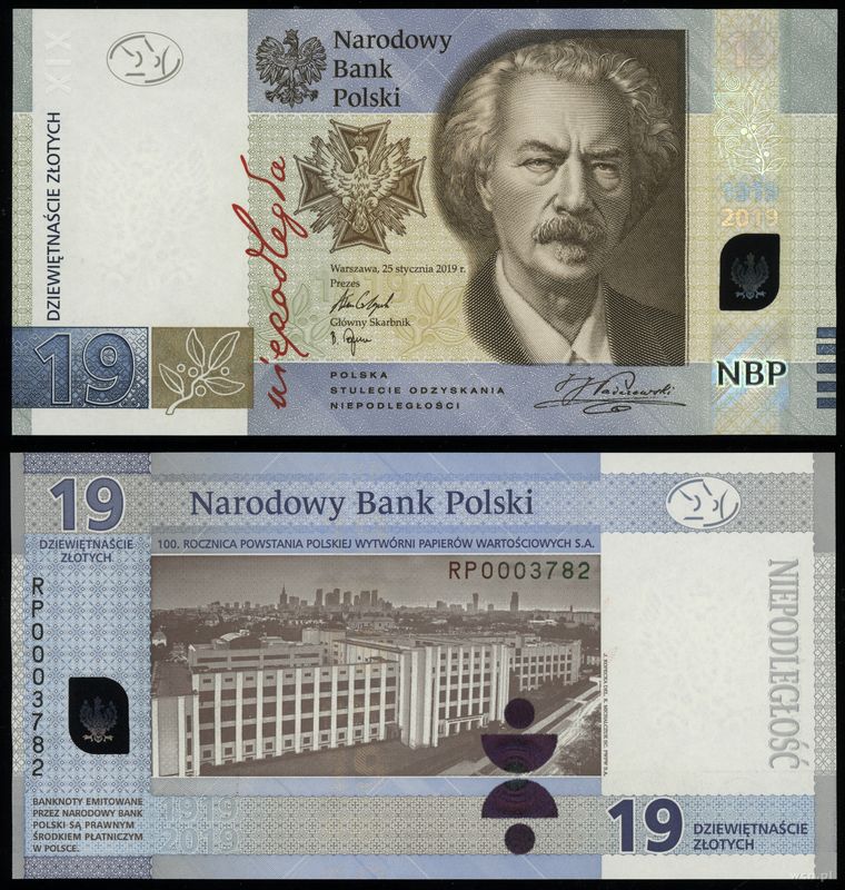 Polska, 19 złotych, 25.01.2019
