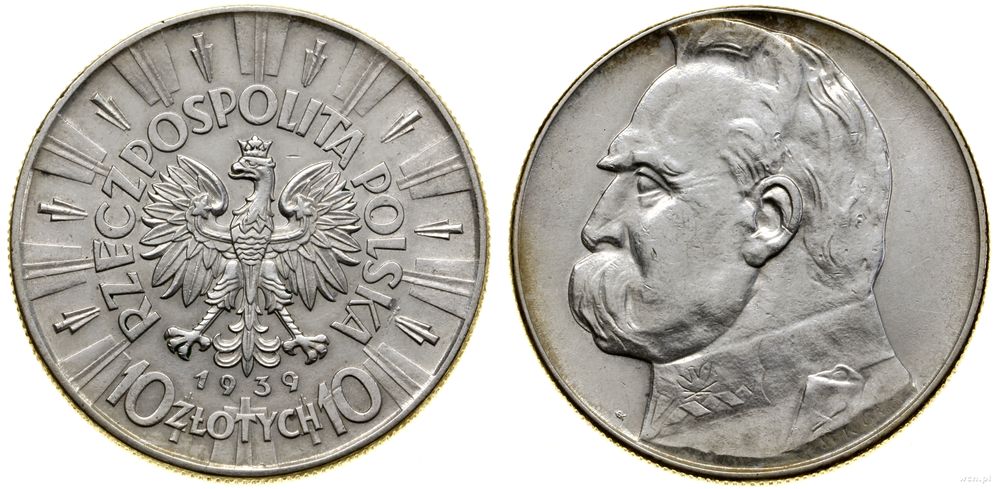 Polska, 10 złotych, 1939