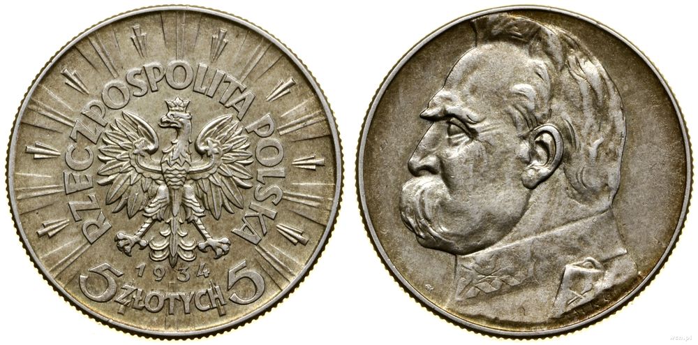 Polska, 5 złotych, 1934