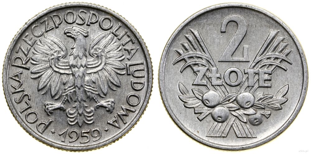 Polska, 2 złote, 1959