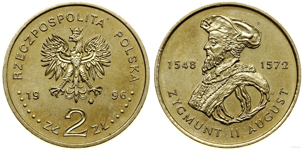 Polska, 2 złote, 1996