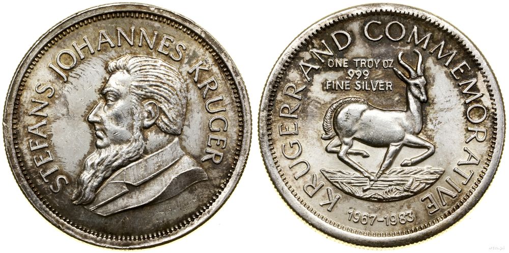 Republika Południowej Afryki, 1 krugerrand = 1 uncja