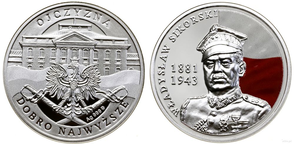 Polska, medal z Władysławem Sikorskim