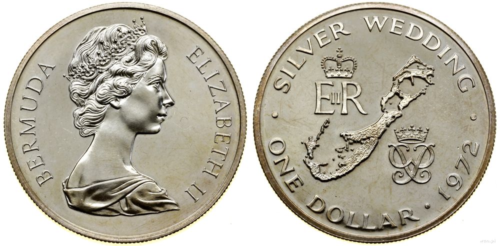 Bermudy, 1 dolar, 1972