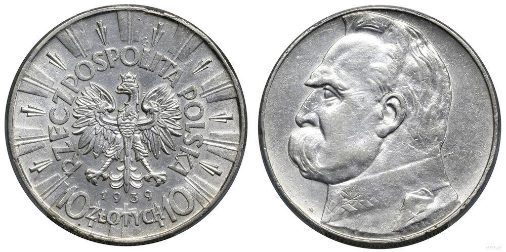 Polska, 10 złotych, 1939