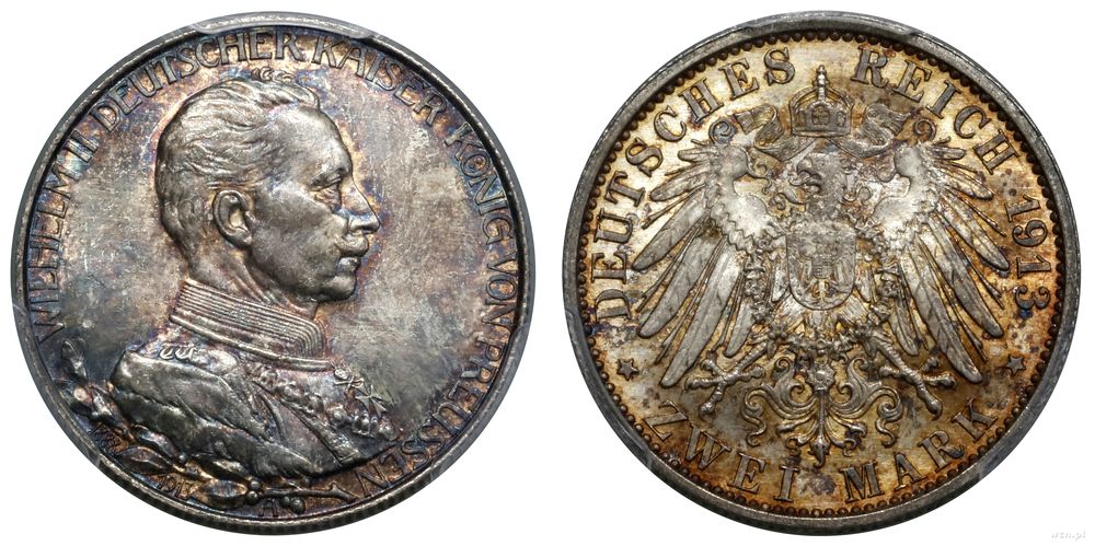 Niemcy, 2 marki, 1913 A