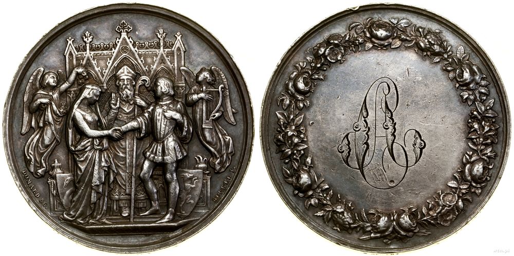 Francja, medal ślubny(?), 1866