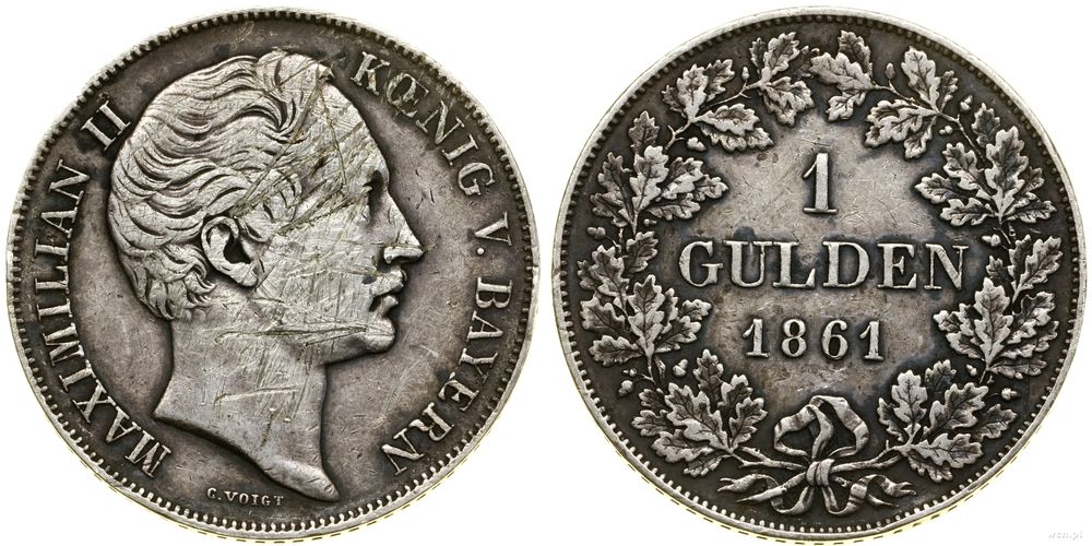 Niemcy, 1 gulden, 1861
