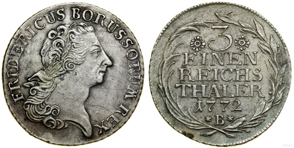 Niemcy, 1/3 talara, 1772 B
