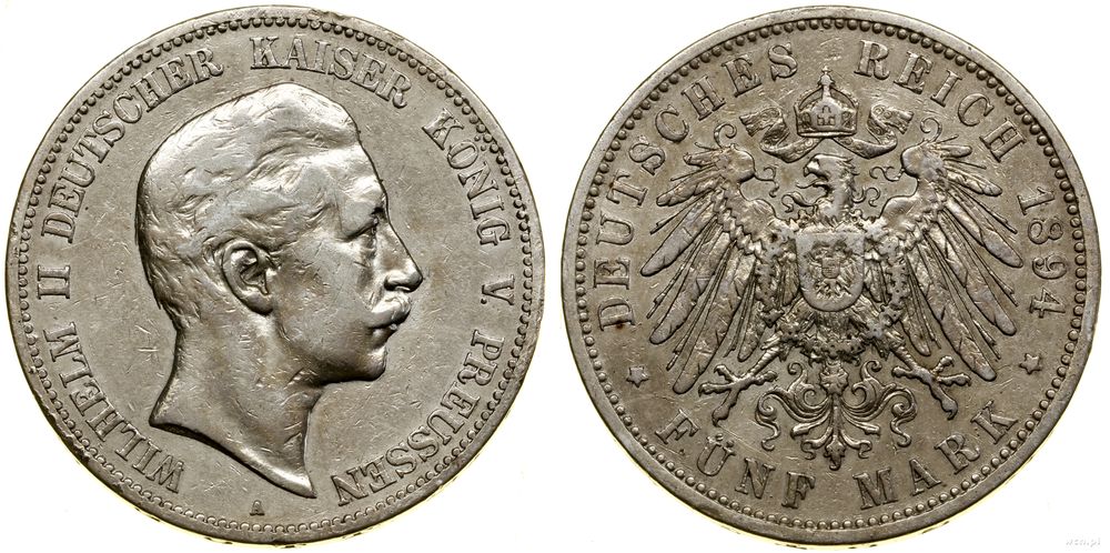 Niemcy, 5 marek, 1894 A