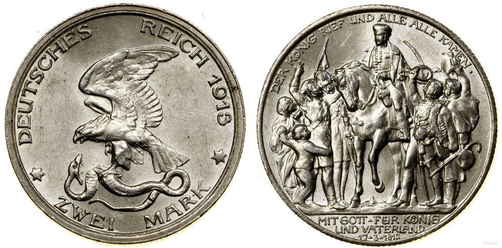 Niemcy, 2 marki, 1913