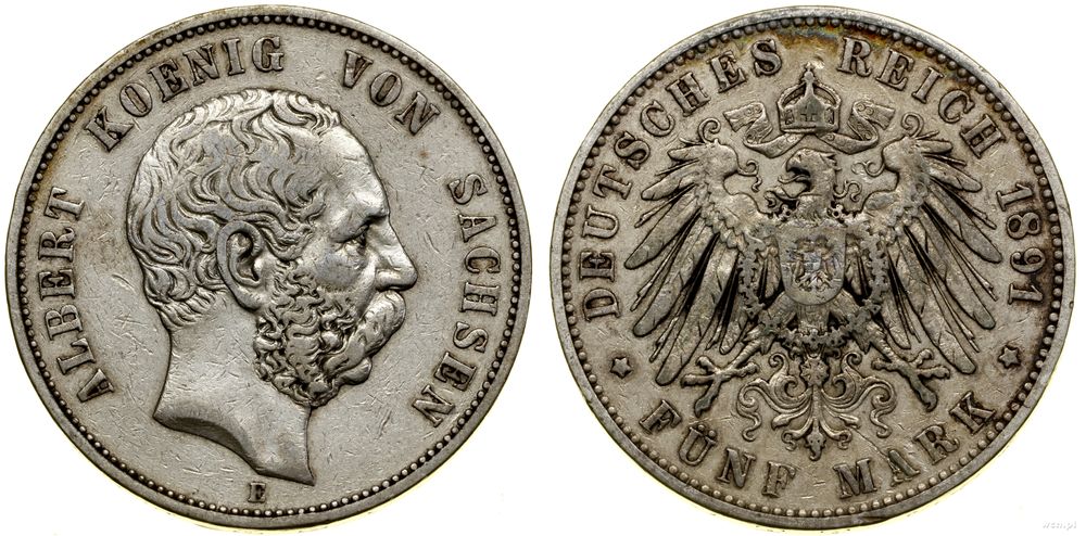 Niemcy, 5 marek, 1891 E