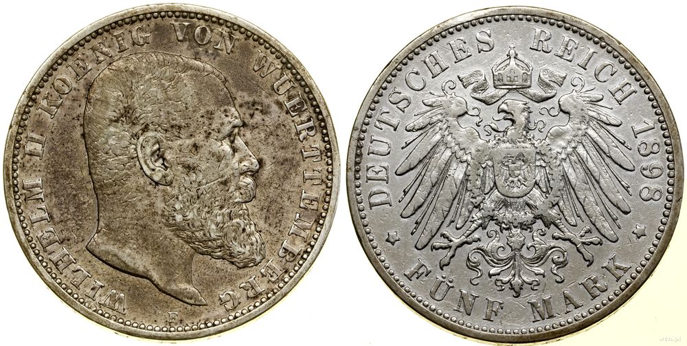 Niemcy, 5 marek, 1898 F
