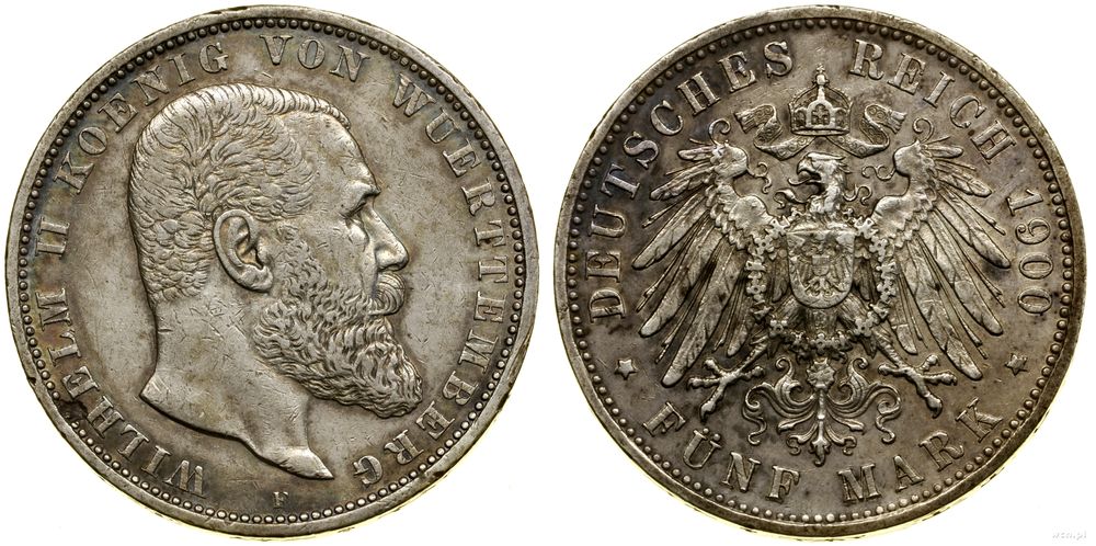 Niemcy, 5 marek, 1900 F