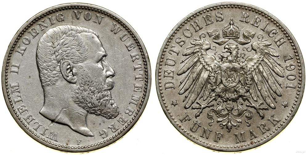 Niemcy, 5 marek, 1901 F
