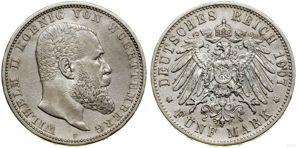 Niemcy, 5 marek, 1907 F